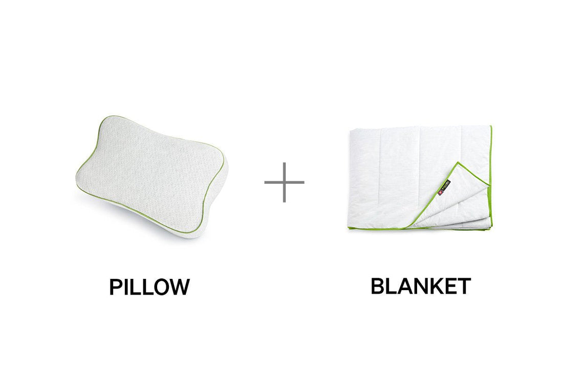 Recovery pillow and blanket