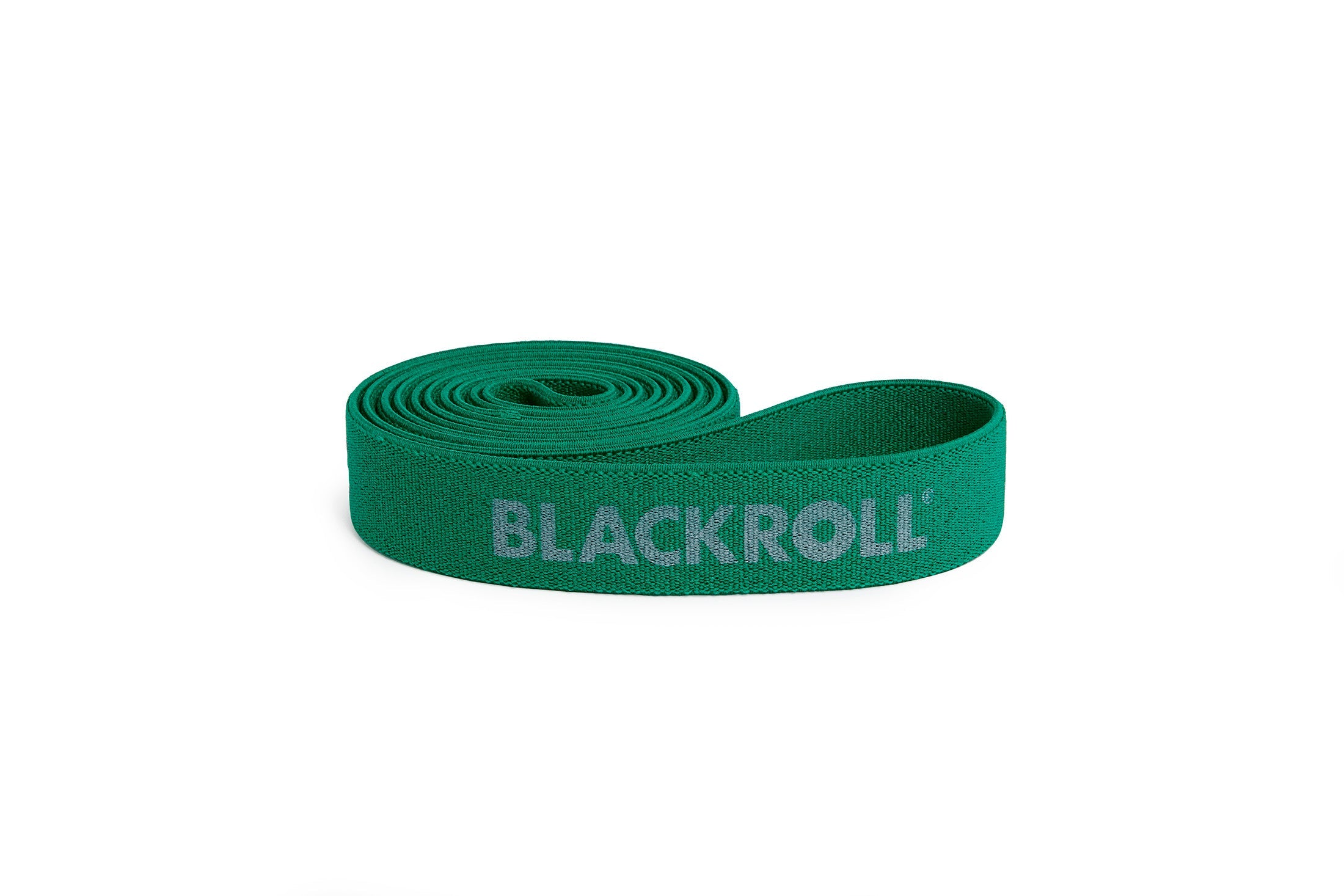 BLACKROLL® SUPER BAND green – medium resistance fabric band for activation and rehab exercises