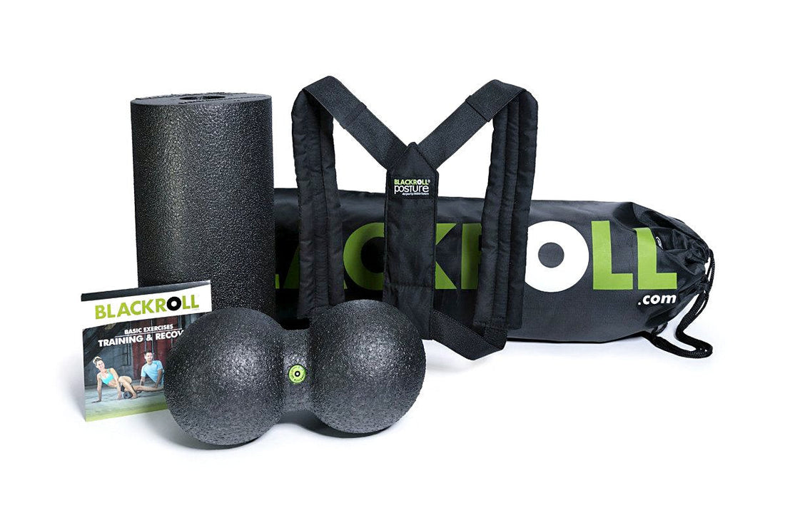 back pain, pain, back, posture corrector, foam roller, blackroll, set